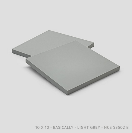 obkladačka BASICALLY LIGHT GREY 10x10 Click´n Tile tinacisar.sk